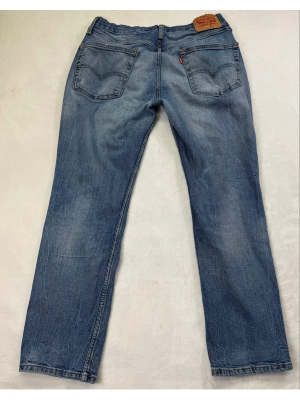 Men's Levi's 514 31x30 Blue Straight Jeans Light Wash